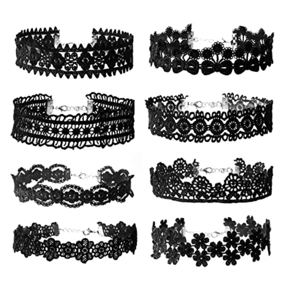 Choker Necklace Black Lace Choker Gothic Tattoo Halloween Party Custum Accessory